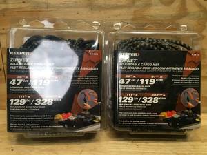 lot 193 image: Lot of 2 - Keeper Zipnet Adjustable Cargo Net Model # 03141