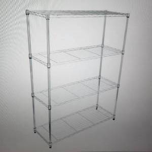 Heavy Duty 4-Shelf Shelving Unit with Wheel and Adjustable Feet, 36(L) x14(W) x54(H)  MSRP $1454