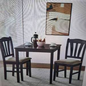 Metropolitan 3-Piece Dining Set Espresso MSRP $170