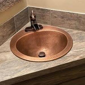 SINKOLOGY Bell 18 Gauge 19 in. Copper Drop-In Bath Sink in Antique Copper  Customer Returns See Pictures