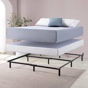 Zinus Compack Twin Black Metal Bed Frame  Customer Returns See Pictures