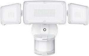 LEPOWER LED Security Lights Motion Sensor Light Outdoor, 38W 4200LM Light, 5500K, IP65 Waterproof, 3 Head Detected Flood for Garage, Yard, Porch (White) Customer Returns See Pictures