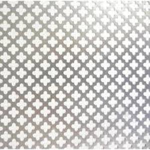 Lot of M-D Building Products 36 in. x 36 in. Cloverleaf Aluminum Sheet, Silver  Customer Returns See Pictures