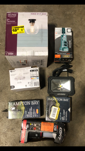 Lot of Assorted Lighting Various Models and Conditions Customer Returns See Pictures