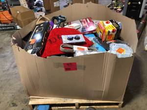 Gaylord of Assorted Tools Hardware and  General Merchandise Various Models and Conditions Customer Returns See Pictures