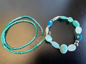 Handmade Turquoise Necklace & Bracelet Set