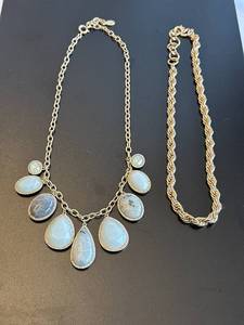 Gemstone Statement Necklace Set