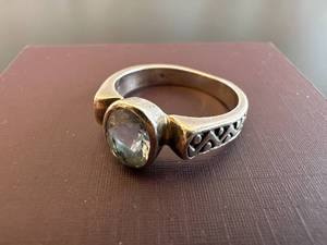 Monica Vinader Sterling Silver Aquamarine Ring