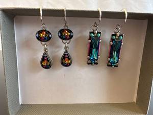 Firefly Jewelry Colorful Austrian Crystal and Czech Glass Drop Earrings Set