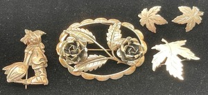 Sterling Brooch Pin Earring Lot