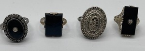 Onyx Rings Lot of 4 Rings