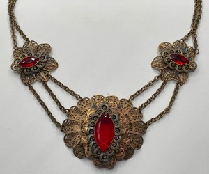 Victorian Revival Style Large Oversized Pendant Necklace