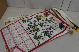 lot 180 image: Assorted Antique Cloth Calendars - 1960s-1980s
