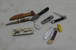 lot 21 image: Assorted Pocket Knives - PIC Solingen Germany Fixed Blade