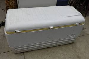 lot 208A image: Large Igloo Cooler with Water Jug