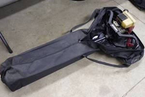 lot 213 image: SrikeMaster Lazer Mag Express 8 Gas Ice Auger with Case