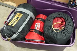 lot 216 image: Assorted Sleeping Bags - Eureka Kaycee, Marlboro