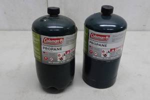 lot 221 image: 2 Coleman 16oz Propane Canisters