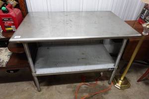 lot 56 image: Stainless Steel Prep Table