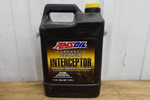 lot 270 image: 1 Gallon Amsoil Interceptor Synthetic 2-Stroke Oil