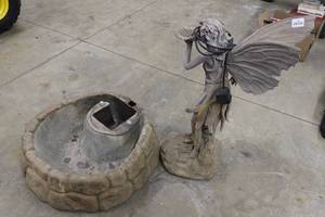 lot 344 image: Yard Fairy Fountain