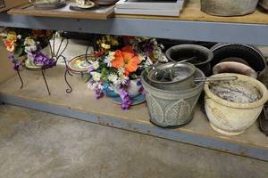 lot 310 image: Assorted Planters and Stands