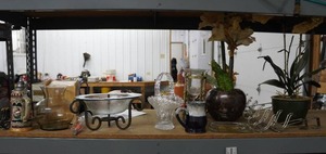 lot 309 image: Assorted Dcor - Glassware, Artificial Plants