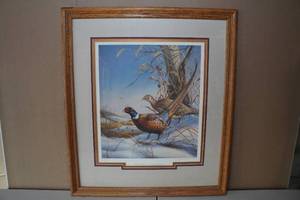 lot 33 image: James Meger Framed Print - Uninvited Guests - Herb Brooks Autograph