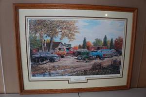 lot 36 image: Ken Zylla Framed Print - Junkyard Relics - 6459600