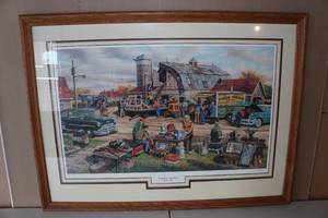 lot 37 image: Ken Zylla Framed Print - Country Auction - 6459600
