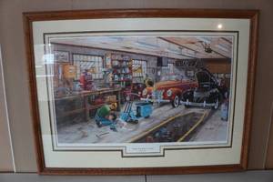 lot 40 image: Ken Zylla Framed Print - Forty Ford & A Cord - 6459600