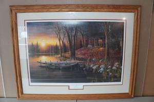 lot 70 image: Jim Hansel Framed Print - Simple Pleasures - Collectors Edition 231980