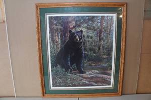 lot 67 image: James Meger Framed Print - Bear - 654750