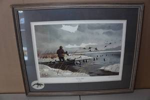 lot 82 image: Les Kouba Framed Print - Trusting Bills - 6672000