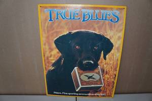 lot 51 image: Metal Sign - Peters True Blues