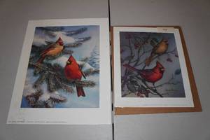 lot 65 image: Unframed James Meger Cardinal Prints