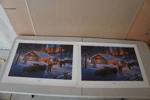 lot 136 image: Unframed Ken Zylla Press Proof Prints - Tranquility - 58 and 88