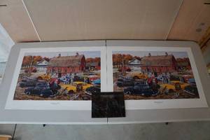 lot 134 image: Unframed Ken Zylla Press Proof Prints - Barnyard Gems - 68 and 88