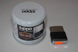 lot 110 image: Zippo Harley Davidson Lighter
