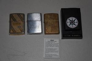 lot 120 image: 4 Zippo Lighters