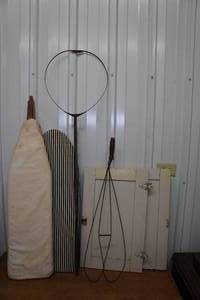 lot 242 image: Antique Housewares - Cabinet Doors with Hardware, Rug Beaters