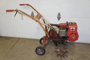 lot 426 image: Antique Merry Tiller Custom Gas Roto Tiller