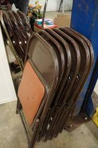 lot 347 image: Folding Chairs