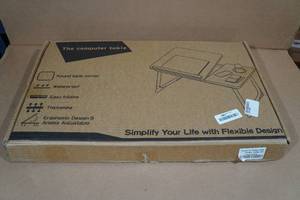 Portable Laptop Desk with Cup Holder -Black