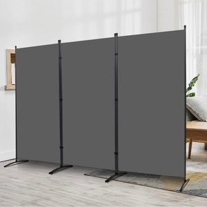 Indoor Room Divider 102Wx71.3H -Gray