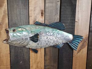 Awesome Approx 21 Long Metal Bass Wall Hanging