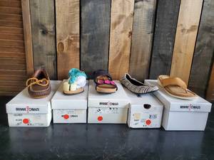 Lot of 5 Pair Minnetonka Moccasins New in Box Various Sizes