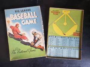 RARE Cool Big League Basesball Game Copyright 1937