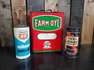 Highly Collectable Lot of Oil Auto Cans