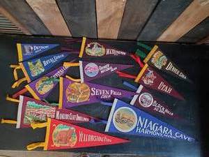 Beautiful Collection of Souvinier Travel Pennants